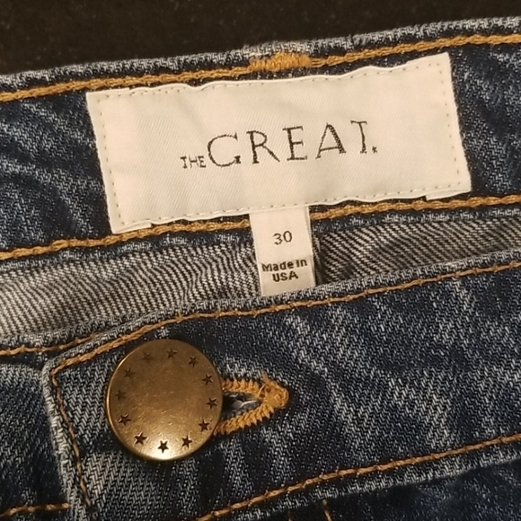 💕THE GREAT💕 The Relaxed Nerd Crop Flare Jeans 30 - Picture 14 of 15